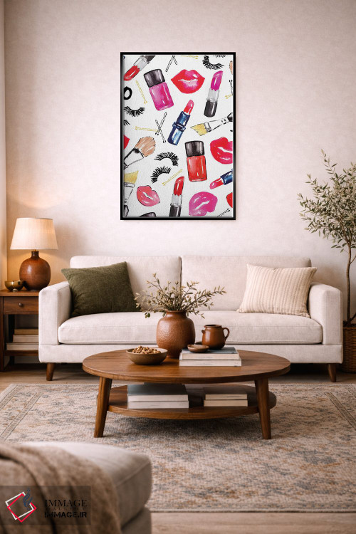 تابلو دکوراتیو لوازم آرایشی اثر سارا برنسون - D5B