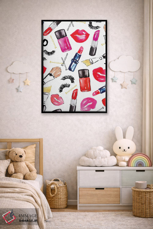 تابلو دکوراتیو لوازم آرایشی اثر سارا برنسون - D6B