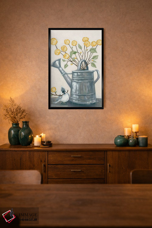 تابلو دکوراتیو هدیه گل به دوست اثر سارا بیکر - D2B
