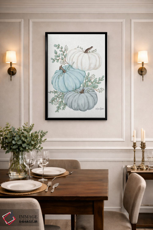 تابلو دکوراتیو سه تایی کدو تنبل اثر سارا بیکر - D2B