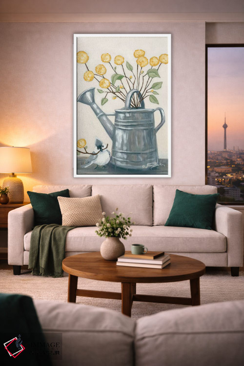 تابلو دکوراتیو هدیه گل به دوست اثر سارا بیکر - D1W