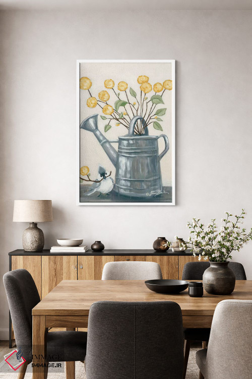 تابلو دکوراتیو هدیه گل به دوست اثر سارا بیکر - D3W