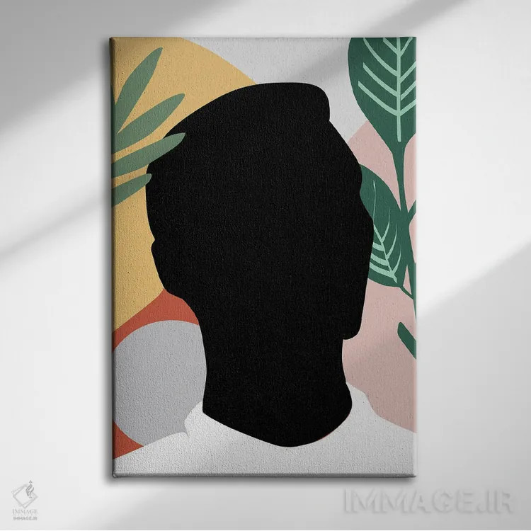 تابلو مدرن مرد استوایی جنبش زندگی سیاهان مهم است اثر سابرینا بالبوئنا - نمای روبهرو روی دیوار