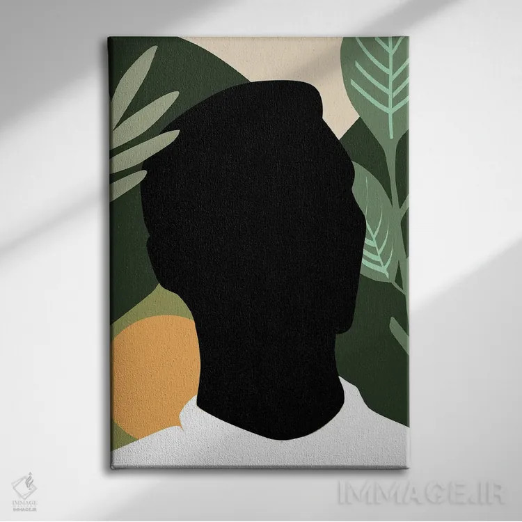 تابلو مدرن مرد استوایی جنبش زندگی سیاهان مهم است اثر سابرینا بالبوئنا - نمای روبهرو روی دیوار