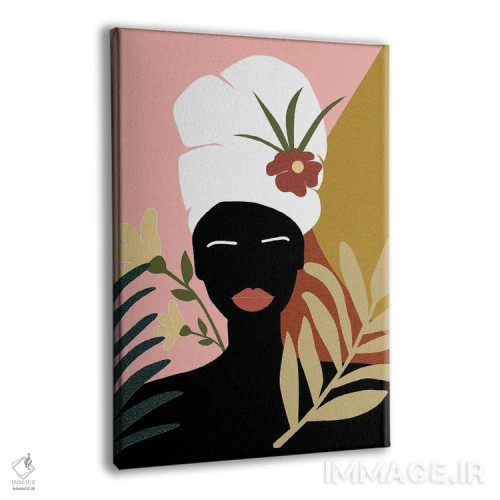 تابلو مدرن زن استوایی جنبش زندگی سیاهان مهم است اثر سابرینا بالبوئنا - نمای پرسپکتیو محصول