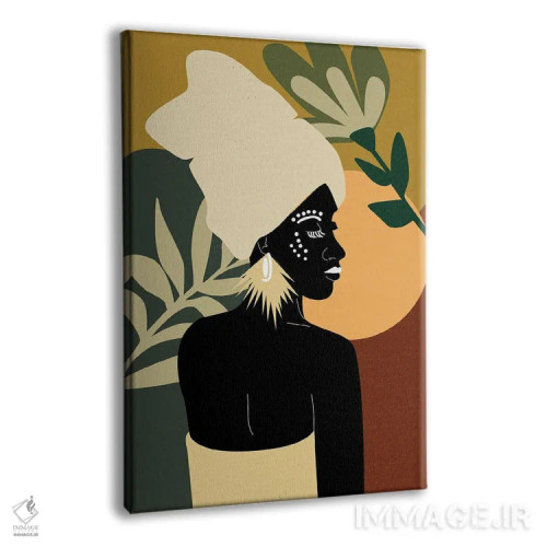 تابلو مدرن زن آفریقایی جنبش زندگی سیاهان مهم است اثر سابرینا بالبوئنا - نمای پرسپکتیو محصول