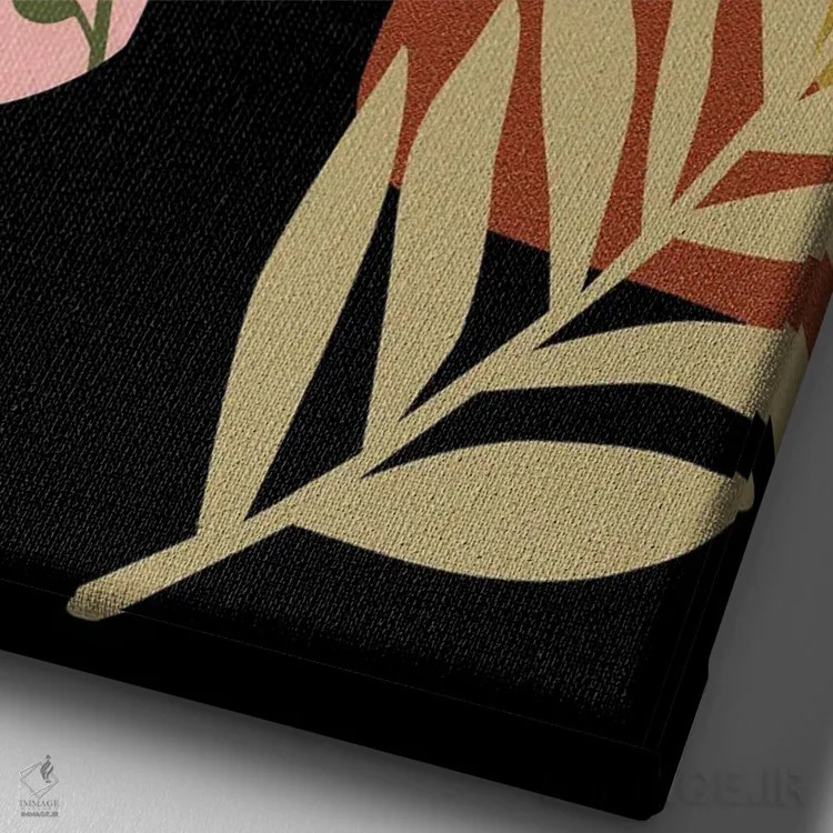 تابلو مدرن زن استوایی جنبش زندگی سیاهان مهم است اثر سابرینا بالبوئنا - نمای نزدیک بافت بوم