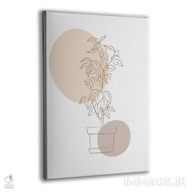 تابلو مینیمال گلدان تزیینی مینیمال اثر سابرینا بالبوئنا - نمای پرسپکتیو محصول