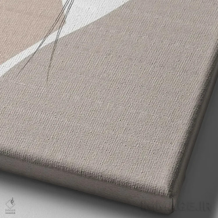 تابلو مینیمال گیاهان مینیمال اثر سابرینا بالبوئنا - نمای نزدیک بافت بوم