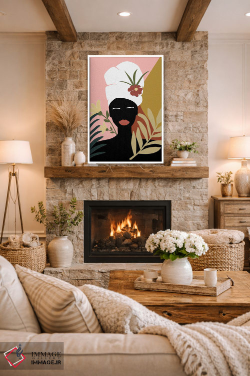 تابلو مدرن زن استوایی جنبش زندگی سیاهان مهم است اثر سابرینا بالبوئنا - D1W