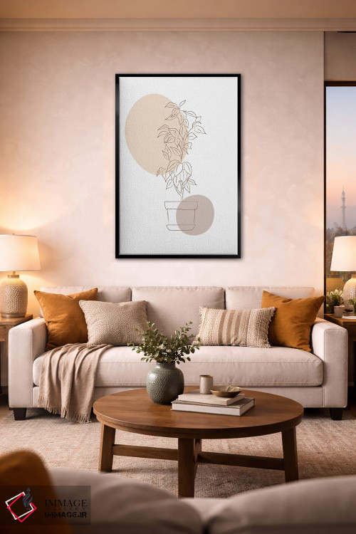 تابلو مینیمال گلدان تزیینی مینیمال اثر سابرینا بالبوئنا - D2B