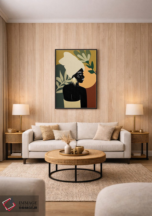 تابلو مدرن زن آفریقایی جنبش زندگی سیاهان مهم است اثر سابرینا بالبوئنا - D2B