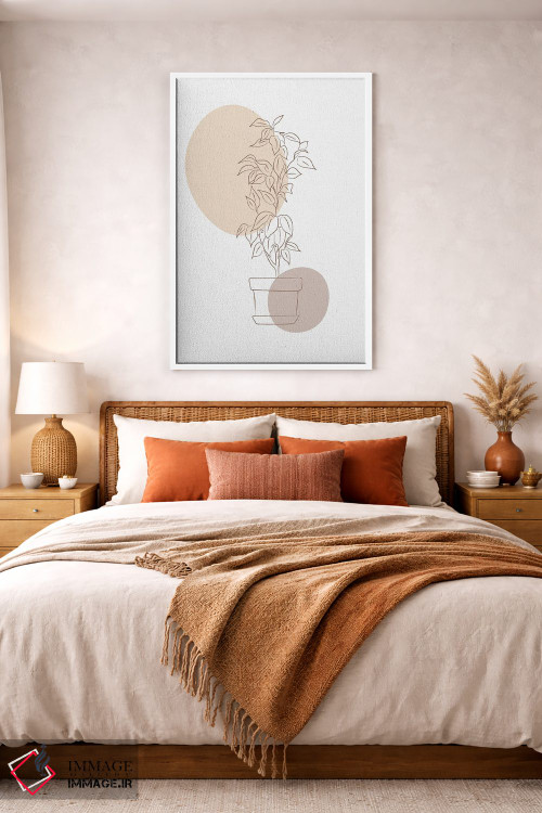 تابلو مینیمال گلدان تزیینی مینیمال اثر سابرینا بالبوئنا - D3W