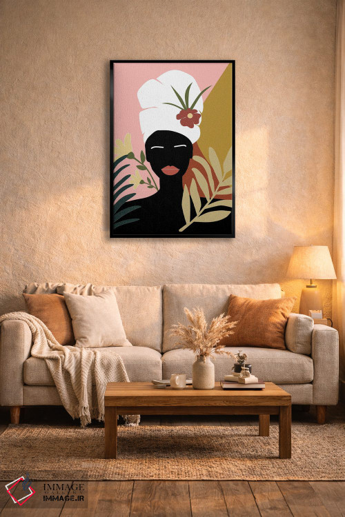 تابلو مدرن زن استوایی جنبش زندگی سیاهان مهم است اثر سابرینا بالبوئنا - D5B