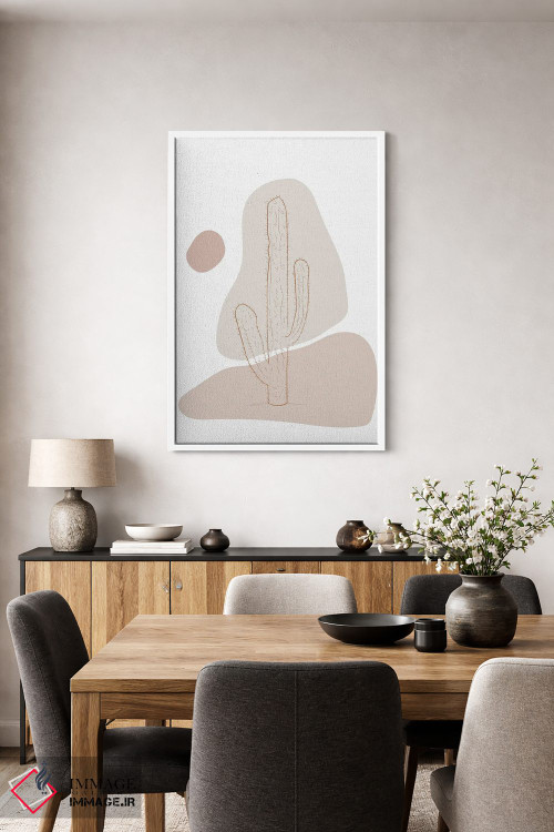 تابلو مینیمال کاکتوس مینیمال اثر سابرینا بالبوئنا - D4W