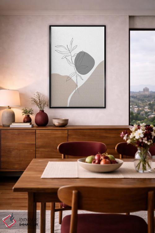 تابلو مینیمال گیاهان مینیمال اثر سابرینا بالبوئنا - D5B