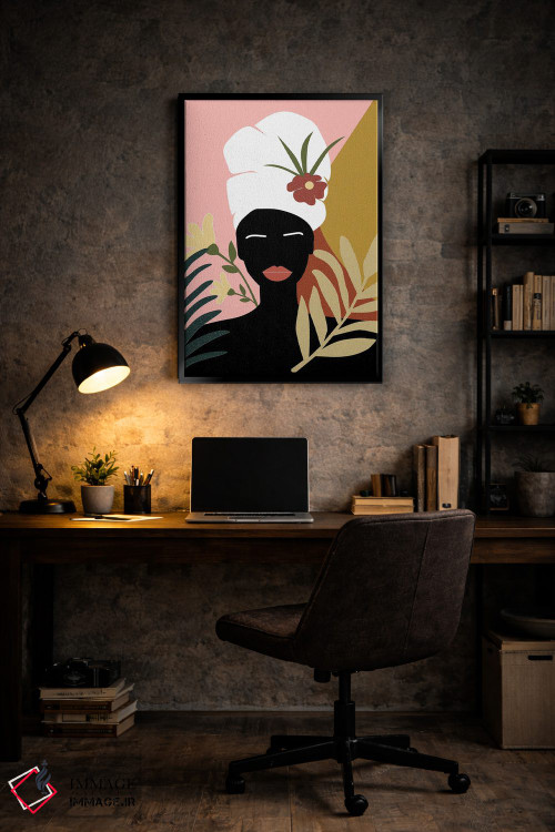 تابلو مدرن زن استوایی جنبش زندگی سیاهان مهم است اثر سابرینا بالبوئنا - D6B