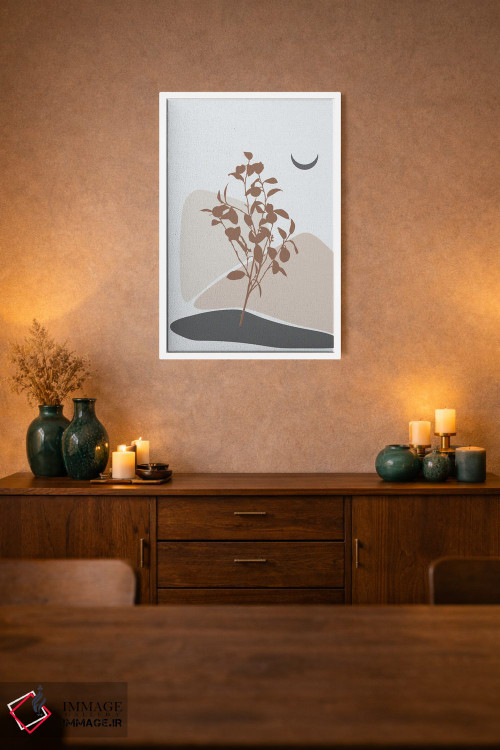 تابلو مینیمال درخت لیمو مینیمال اثر سابرینا بالبوئنا - D1W