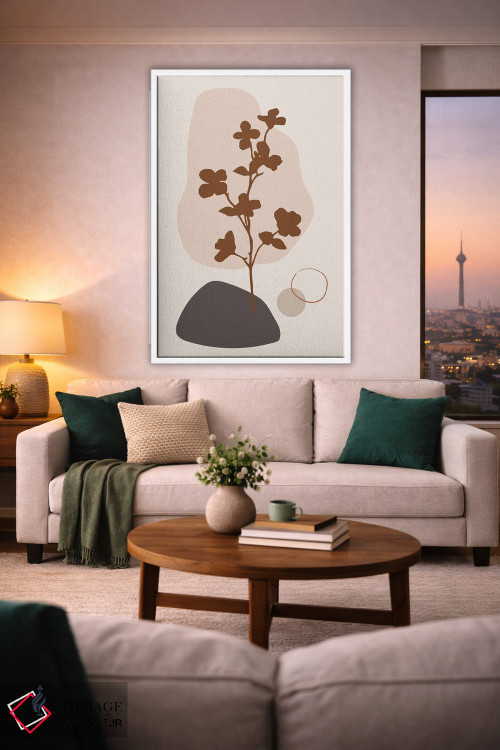 تابلو مینیمال درخت تزیینی مینیمال اثر سابرینا بالبوئنا - D1W