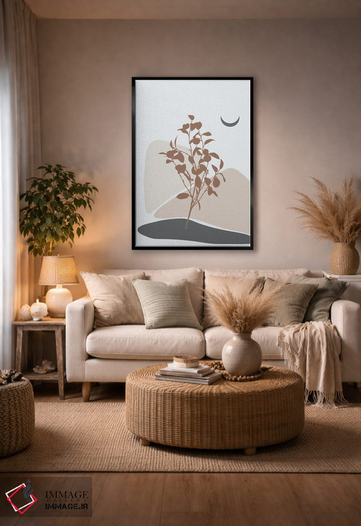 تابلو مینیمال درخت لیمو مینیمال اثر سابرینا بالبوئنا - D5B