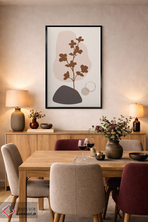 تابلو مینیمال درخت تزیینی مینیمال اثر سابرینا بالبوئنا - D5B