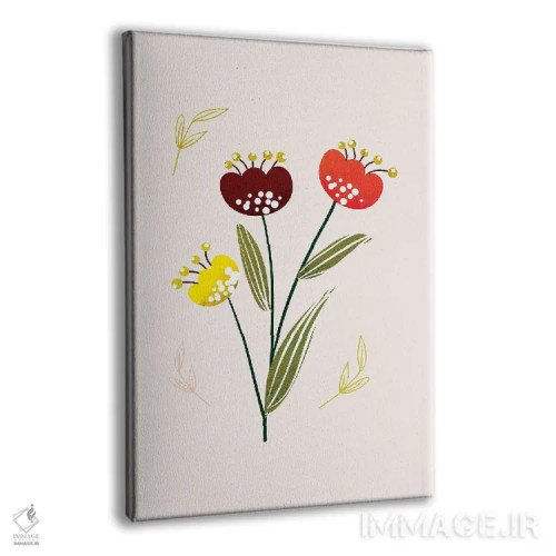 تابلو دکوراتیو فقط یک گل زیبا سه اثر شو می مارس - نمای پرسپکتیو محصول