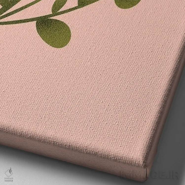 تابلو دکوراتیو فقط یک گل زیبا چهار اثر شو می مارس - نمای نزدیک بافت بوم