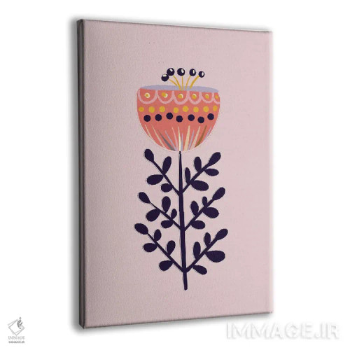 تابلو دکوراتیو گل ساده بزرگ اثر شو می مارس - نمای پرسپکتیو محصول