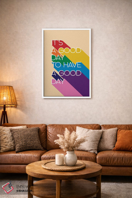 تابلو دکوراتیو امروز روز خوبی است اثر شو می مارس - D1W