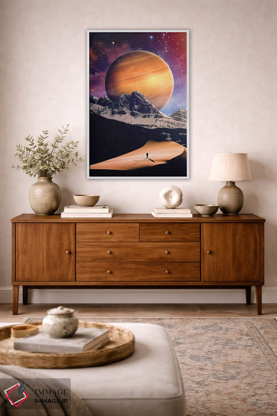 تابلو دکوراتیو پیاده روی طولانی اثر سیم لس - D3W