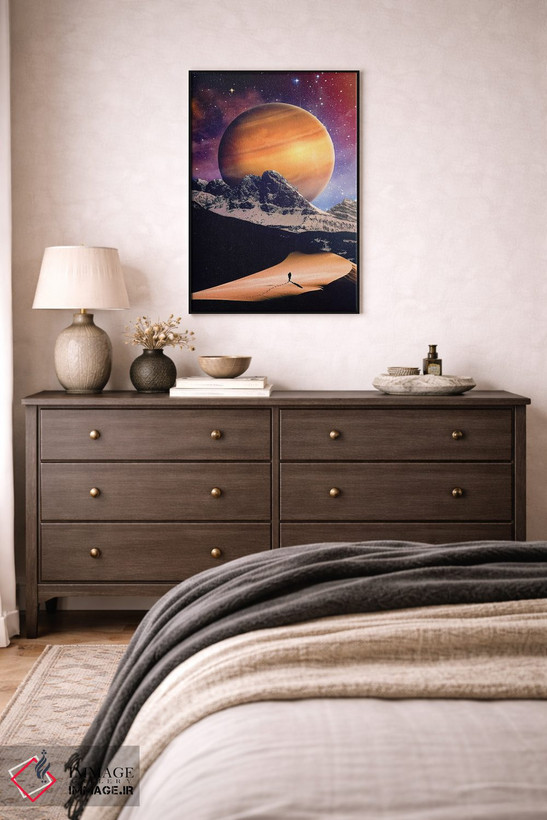 تابلو دکوراتیو پیاده روی طولانی اثر سیم لس - D4B