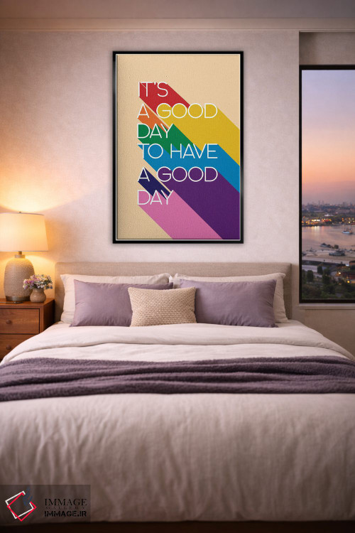 تابلو دکوراتیو امروز روز خوبی است اثر شو می مارس - D5B