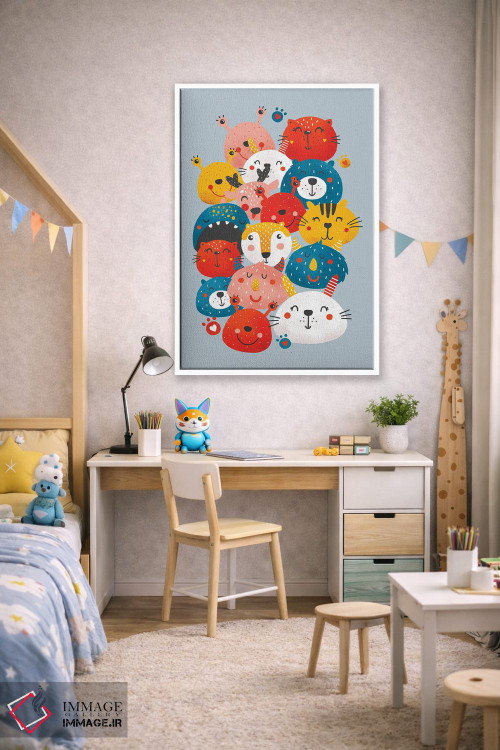 تابلو دکوراتیو دوستان هیولا اثر شو می مارس - D1W