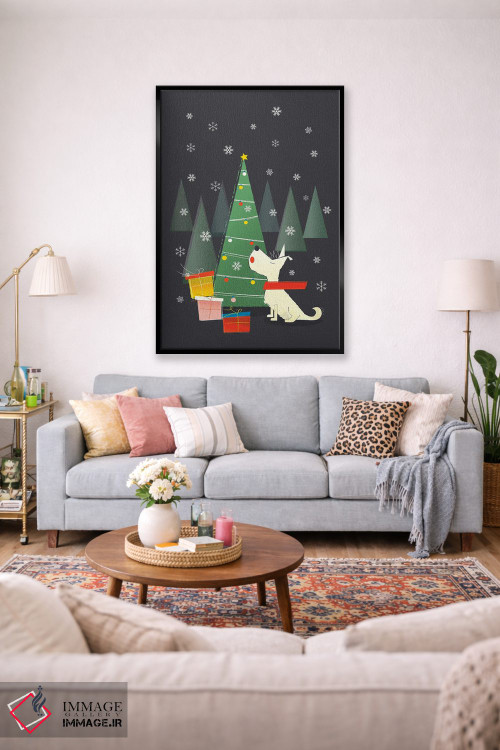 تابلو دکوراتیو وستی سفید کوچک اثر شو می مارس - D1B