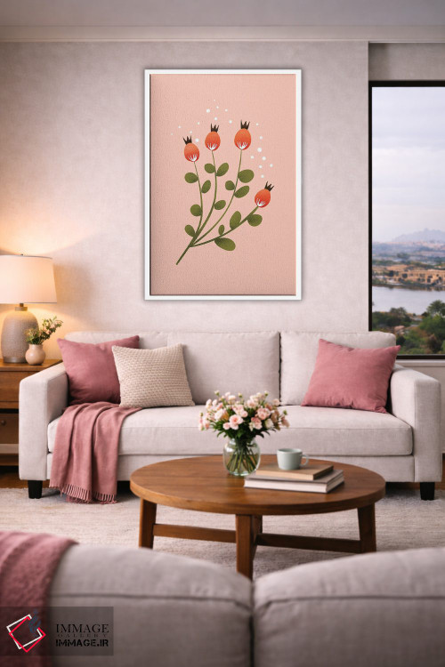 تابلو دکوراتیو فقط یک گل زیبا چهار اثر شو می مارس - D2W