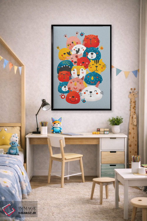 تابلو دکوراتیو دوستان هیولا اثر شو می مارس - D2B