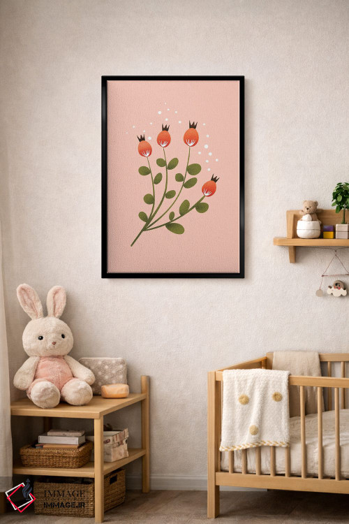 تابلو دکوراتیو فقط یک گل زیبا چهار اثر شو می مارس - D4B