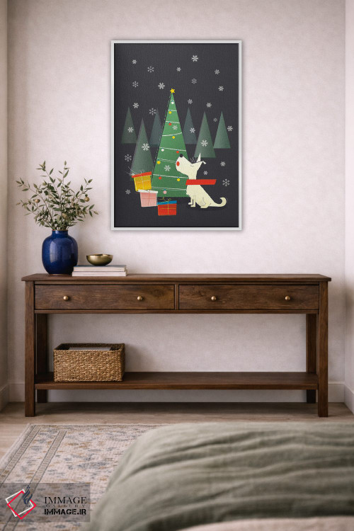 تابلو دکوراتیو وستی سفید کوچک اثر شو می مارس - D3W