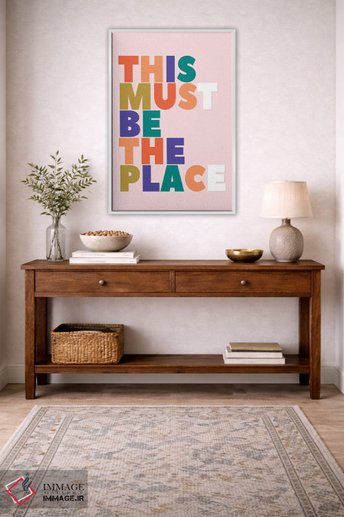 تابلو دکوراتیو اینجا باید همان مکان باشد اثر شو می مارس - D3W