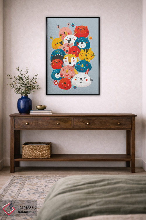 تابلو دکوراتیو دوستان هیولا اثر شو می مارس - D5B