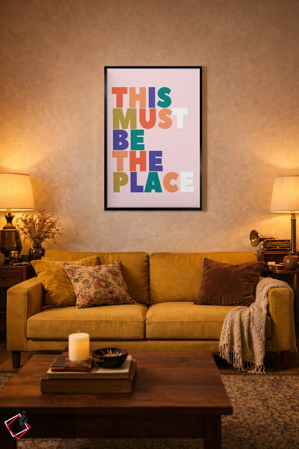 تابلو دکوراتیو اینجا باید همان مکان باشد اثر شو می مارس - D4B