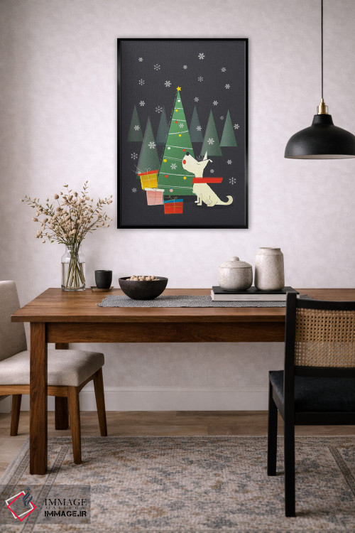 تابلو دکوراتیو وستی سفید کوچک اثر شو می مارس - D5B