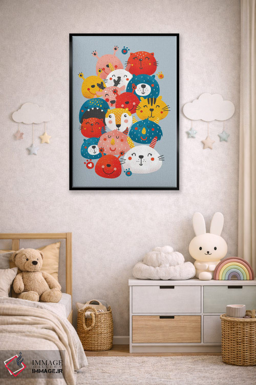 تابلو دکوراتیو دوستان هیولا اثر شو می مارس - D6B