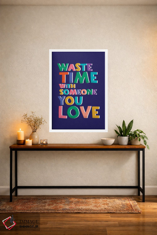 تابلو دکوراتیو وقت گذرانی با کسی که دوستش داری اثر شو می مارس - D3W