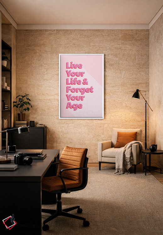 تابلو دکوراتیو زندگی ات را زندگی کن اثر شو می مارس - D6W