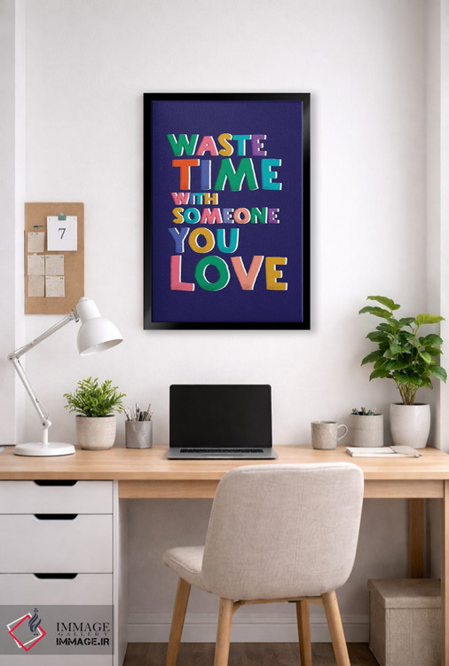 تابلو دکوراتیو وقت گذرانی با کسی که دوستش داری اثر شو می مارس - D6B