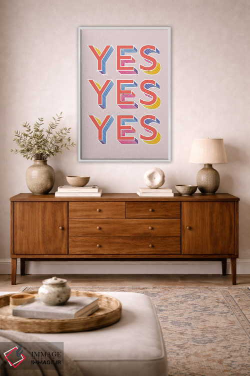 تابلو دکوراتیو بله بله بله اثر شو می مارس - D1W