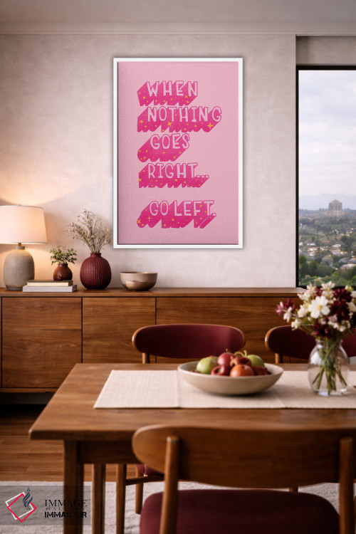 تابلو دکوراتیو وقتی هیچ چیز درست پیش نمی رود اثر شو می مارس - D3W