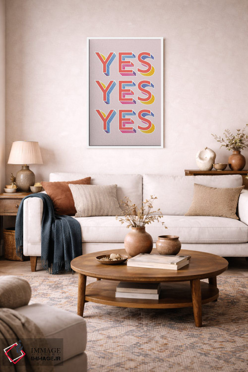 تابلو دکوراتیو بله بله بله اثر شو می مارس - D2W