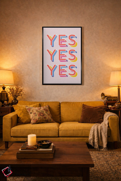 تابلو دکوراتیو بله بله بله اثر شو می مارس - D3B